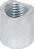 Welded muff with shaping galvanized